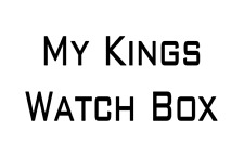 My Kings Watch Box Personalised Vinyl Sticker Decal, used for sale  Shipping to South Africa