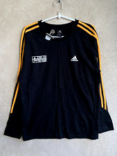 Usado, Camisetas informales Adidas talla 95 para hombre negras amarillas a rayas logotipo manga larga segunda mano  Embacar hacia Argentina