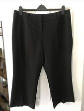 BHS Ladies Black Cropped Trousers Size 20, 25” Leg for sale  STOKE-ON-TRENT