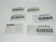 Lote de 5 manuais de instruções Dewalt DCL040 DCS380 DCS391 DCD985 DCF880, usado comprar usado  Enviando para Brazil