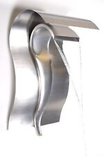 Used, Stainless Steel Water Feature  Swan Style  Fountain, Wall Mounting. Ex Primrose for sale  Shipping to South Africa
