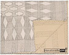 Usado, Cobertor étnico Gudari boêmio algodão Ralli tamanho King com estampa de bloco de colcha comprar usado  Enviando para Brazil