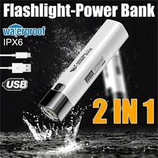 Used, LED Flashlight Bright Torch - USB Rechargeable Lamp - With USB Output Power for sale  Shipping to South Africa