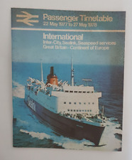 Passenger timetable internatio for sale  BOLTON