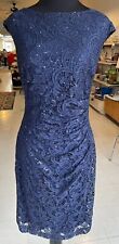 Lauren Ralph Lauren evening Navy Blue Whole Dress Sequins & Lace Perfect Size 12 for sale  Shipping to South Africa