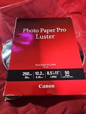 Papel fotográfico Canon Pro Luster, 50 folhas, 8,5x11, LU-101, usado comprar usado  Enviando para Brazil