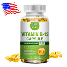 Complexo de vitamina B-12, vitaminas do complexo B para energia, cardio, olhos e pílulas do sistema nervoso comprar usado  Enviando para Brazil