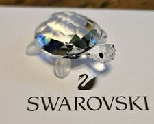 Swarovski Crystal Miniature Baby Turtle / Tortoise Figurine w/ Frosted Legs Logo for sale  New Lenox