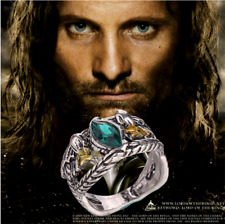 Lord of the Rings Aragorn's Ring of Barahir Ring  Silver Cosplay Pro for sale  Shipping to South Africa