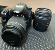 Used, Sony Alpha SLT-A57 16.1MP Digital SLR Camera  Double Lens Kit Express delivery for sale  Shipping to South Africa