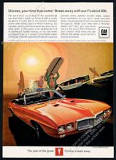 1968 Pontiac Firebird 400 conversível laranja carro surf arte vintage impressão anúncio comprar usado  Enviando para Brazil
