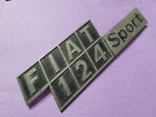 Bin16 Usado Fiat 124 Sport Coupe Vintage OEM Emblema Traseiro Milão Itália , usado comprar usado  Enviando para Brazil