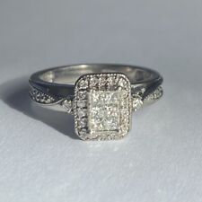 Palladium 950 Vintage Diamond Engagement Ring Size I, used for sale  BRIDGWATER