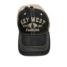 Key West Est. Boné de beisebol 1821 Florida malha Snapback cinza bege masculino OSFM, usado comprar usado  Enviando para Brazil