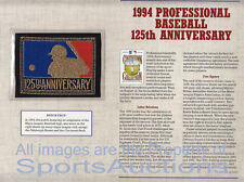 1994 béisbol profesional 125 aniversario ~ parche de colección Cooperstown MLB segunda mano  Embacar hacia Argentina