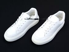 Usado, Tênis Zara Z2 Trainers masculino 43 EUA 10 com cadarço parte superior baixa branco novo com etiquetas comprar usado  Enviando para Brazil