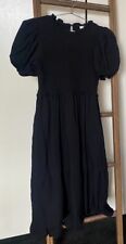 ⭐ Vestido Largo con Escarachas Negro SEMILLA Heritage Mangas Puff Cuello Alto Mediodía NUEVO $169.95 segunda mano  Embacar hacia Argentina