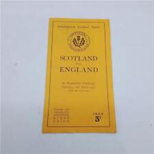 1937 official programme for sale  EDINBURGH