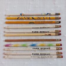 Lot of 10 Vintage Advertising Lead Pencils Unsharpened Donald Duck Farm Bureau for sale  Shipping to South Africa