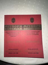 Mitropa kursbuch 1938 gebraucht kaufen  Lennestadt