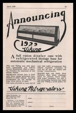 1929 Viking Refrigerators Inc. Kansas City Missouri Meat Display Cases  Print Ad, used for sale  Shipping to South Africa