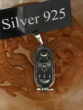 Silver egyptian scarab for sale  BRIGHTON