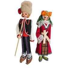 Muñecas de recuerdo búlgaras de madera vintage, muñeca tradicional hecha a mano para mujer y hombre segunda mano  Embacar hacia Mexico