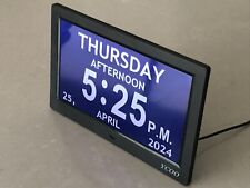 Digital Day Calendar Clock for Memory Loss Elderly Seniors Dementia Alzheimer's, used for sale  Shipping to South Africa