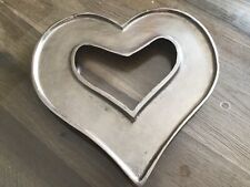 Silver heart display for sale  YARM