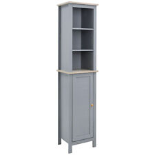 kleankin Bathroom Floor Tall Cabinet Storage Unit w/ Cupboard for sale  Shipping to South Africa