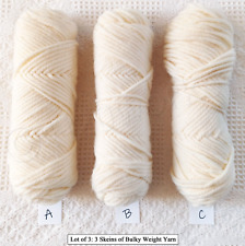 Cream bulky yarn for sale  Shipping to Ireland