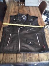 leather motorcycling waistcoat for sale  DERBY