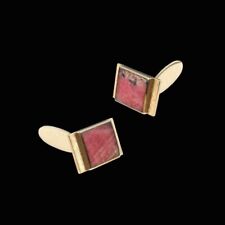 Chr. Veilskov - Copenhagen. 14k Gold Cufflinks with Tugtupit. 1960s for sale  Shipping to Canada