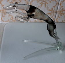 Glass leaping greyhound for sale  Shipping to Ireland