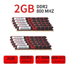 LOTE 20GB 16GB 8GB 4GB 2GB 1GB PC2-6400U DDR2 800Mhz DIMM RAM de memória de desktop Reino Unido, usado comprar usado  Enviando para Brazil