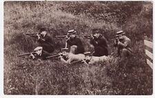A SHOOTING PARTY - posing for the camera - c1910s era real photo postcard for sale  Shipping to South Africa