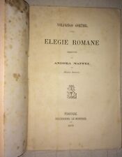 Goethe elegie romane usato  Italia
