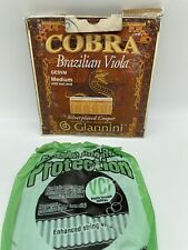 Cordas Giannini Cobra para viola brasileira prata cobre GESVLM médio comprar usado  Enviando para Brazil