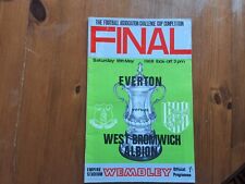 Cup final programme for sale  BIRKENHEAD