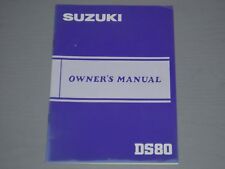 Suzuki ds80 owners for sale  ARBROATH