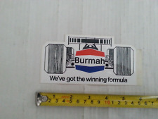 Burmah motor racing for sale  CHATHAM