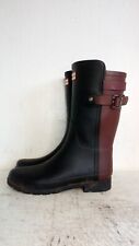 Hunter Black / Brown Wellies Wellington Boots Size UK 5 EU 38 for sale  Shipping to South Africa