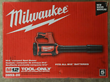 NEW Milwaukee M12 Cordless Compact Spot Blower Model# 0852-20  Bare Tool, used for sale  Shipping to South Africa