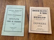 Carnets documents.dunlop montl d'occasion  Tours-