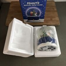 Peanuts Christmas 50th Anniversary Musical Snow Globe Hallmark Charlie Brown 6”, used for sale  Shipping to South Africa