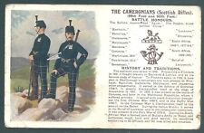 Military postcard cameronians for sale  VERWOOD