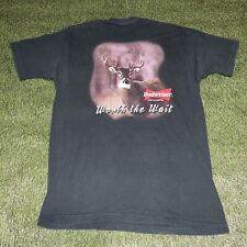 Camiseta Vintage Budweiser Beer Deer Hunter ‘Worth The Wait’ Adulto XXL Verde Anos 90 comprar usado  Enviando para Brazil