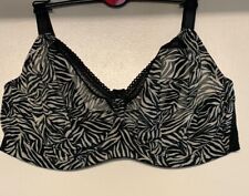 New Ex M&S Zebra Printed Mesh Wired Extra Support Bra F-G-GG-H-J for sale  Shipping to South Africa