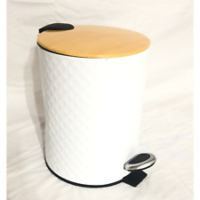 Lixeira de cozinha Awenn com pedal tampa de madeira e buc interno removível... comprar usado  Enviando para Brazil