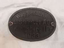 36c riginal waggonschild gebraucht kaufen  Schwieberdingen